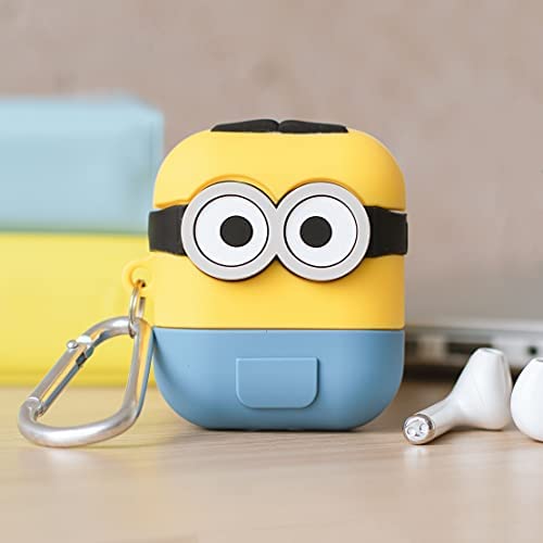 ThumbsUp Minions AirPods Case – Lustige 3D-Silikonhülle Mit Karabiner Für AirPods 1. & 2. Generation